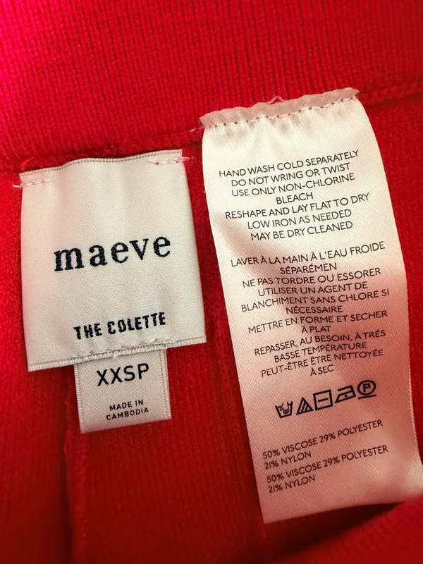 Maeve Colette Sweater Knit High-Rise Wide-Leg Cropped Pants, Size XXSP - Image 13