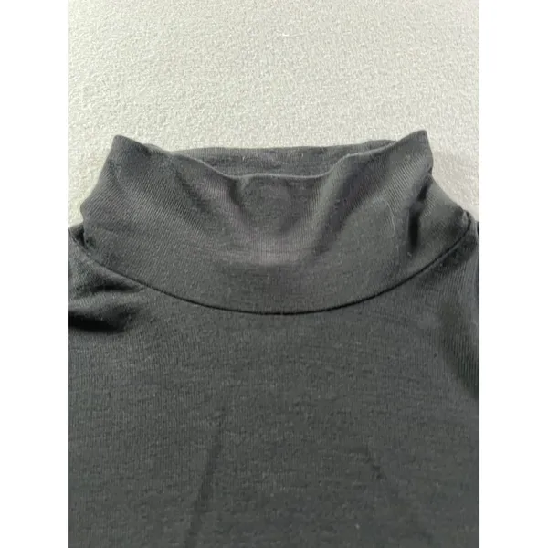Banana Republic Womens‎ Medium Mock Neck Turtleneck Sweater Classic Preppy Black - Image 2