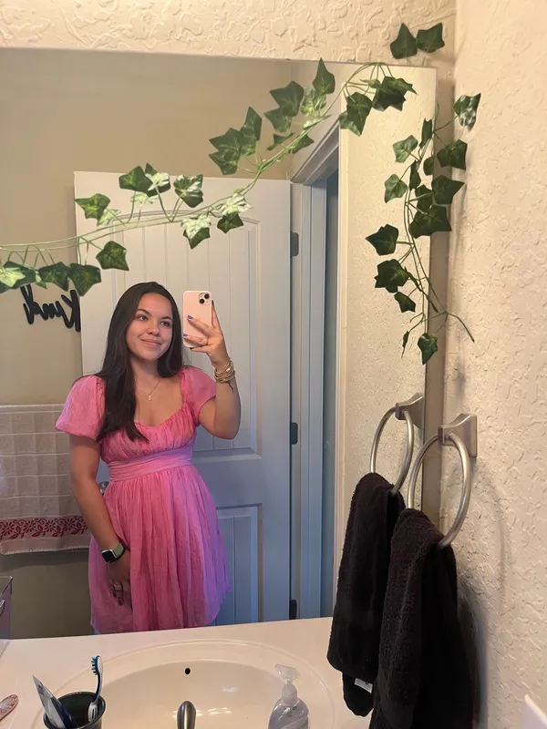 Pink Ruffle Dress - Image 4