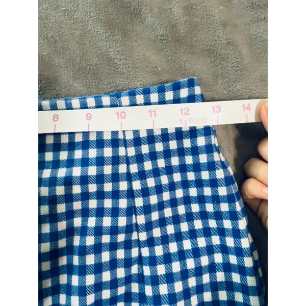 Love On a Hanger Blue Gingham Skirt‎ Size 1 Juniors Women Zip Back - Image 5