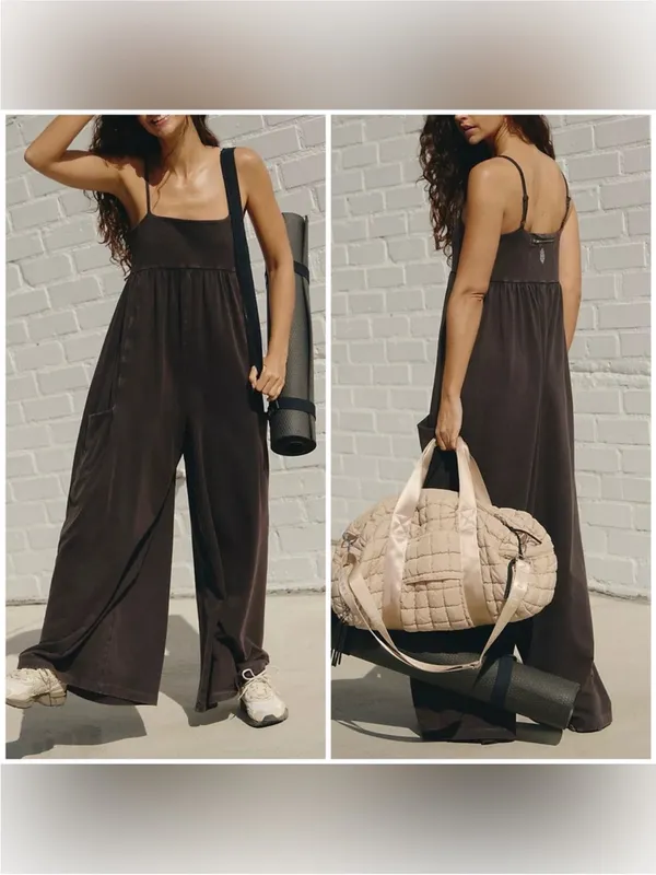 NWOT Free People FP Movement Hot Shot Strappy Onesie - black - XS - Image 2