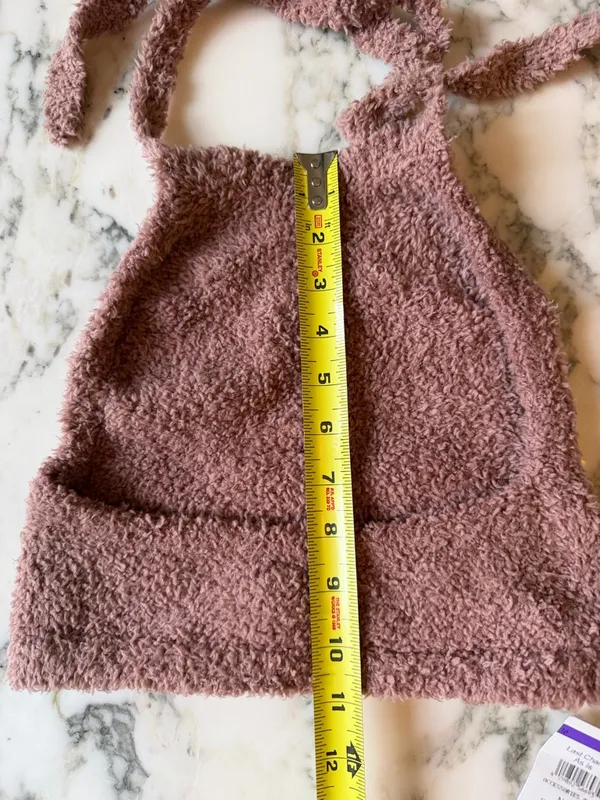 NWT SKIMS Cozy Rose Brown Halter Top L/XL - Image 5