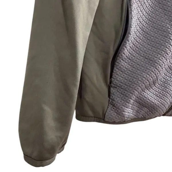 Women’s Columbia Purple and Grey Roffe Ridge Full‎ Zip Quilted Fleece Sweater L - Image 4