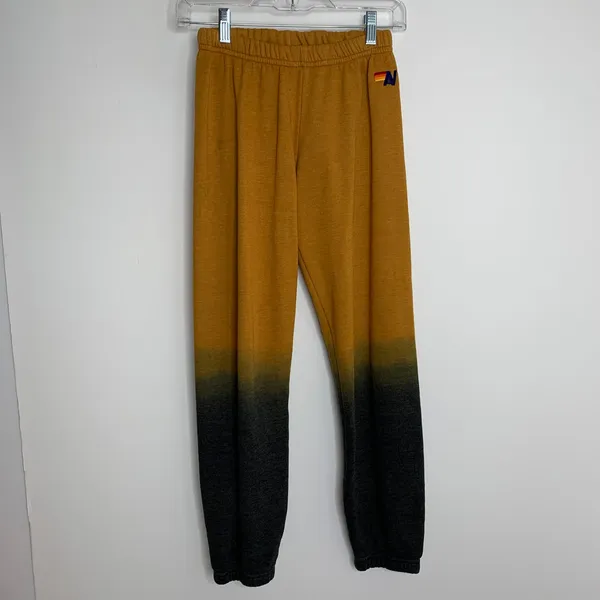 Aviator Nation Faded Golden Ombre Joggers Womens X-Small - Image 2