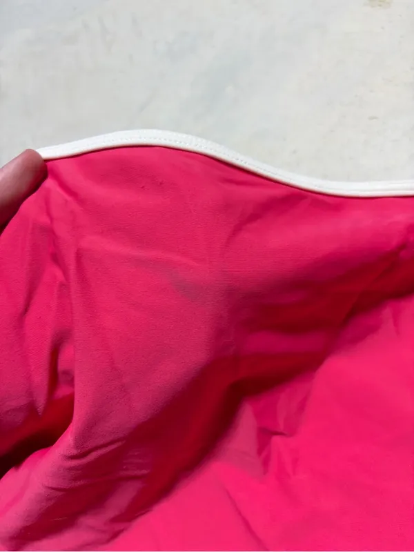 Victoria’s Secret Women’s Pink swim Skirt with White Waistband medium y2k - Image 6