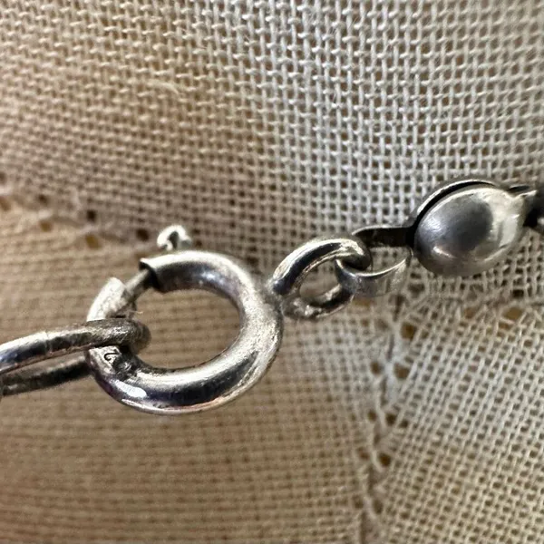 Artisan Bali Sterling Silver Graduated Bead Lariat Necklace - Image 5