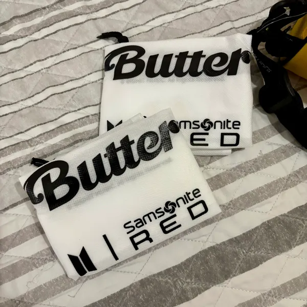 BTS Butter Samsonite Red 2nd Collaboration Pouch Bag Yellow - Image 14