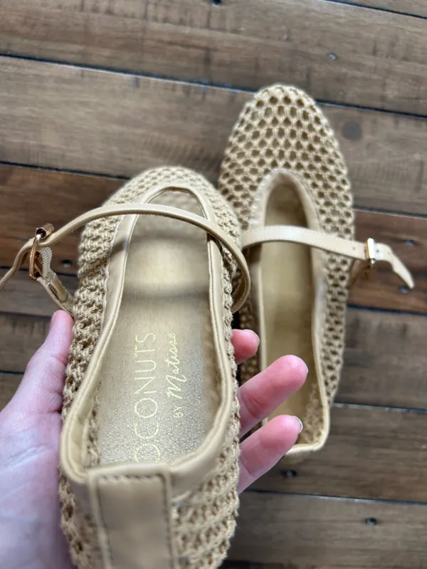 Coconuts by Matisse Nolita Mary Jane Woven Ballet Flats Tan 8 - Image 10