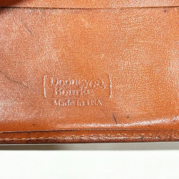 Vintage Dooney & Bourke All Weather Leather Wallet Coin Pouch Brown - Image 4
