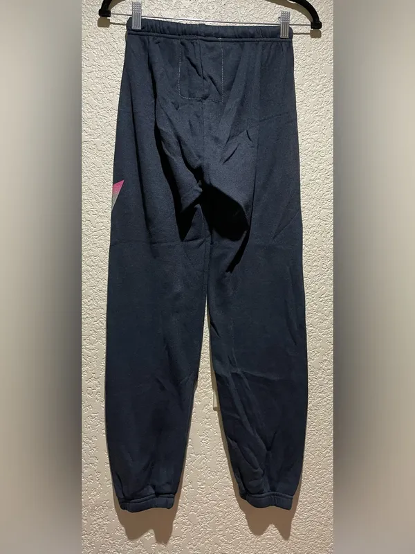 Aviator Nation Pastel Gradient Lightning Bolt Sweatpants Rainbow Pink Size S - Image 3