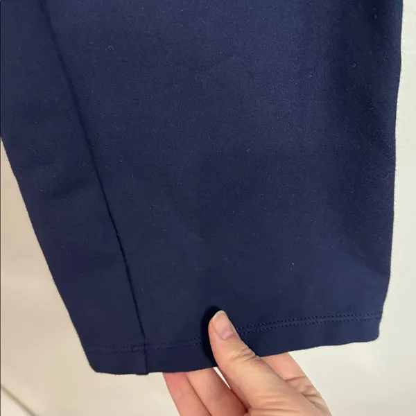 Betabrand Classic DPYP Dress Pant Yoga Pants Straight in Navy size L - Image 9