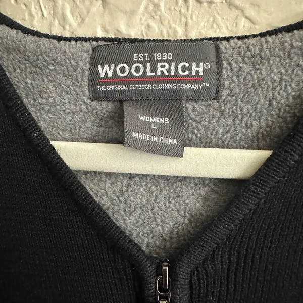 Woolrich Sweater Vest Black L Womens Snowman Snowflake Embroidered Holiday - Image 6
