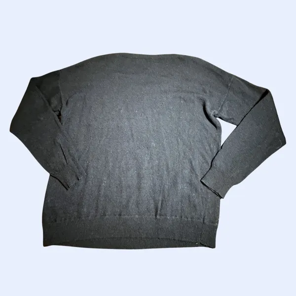 J.Crew Women's Crewneck Sweater L Wool Rabbit Hair Blend Striped Front Panel - Image 10