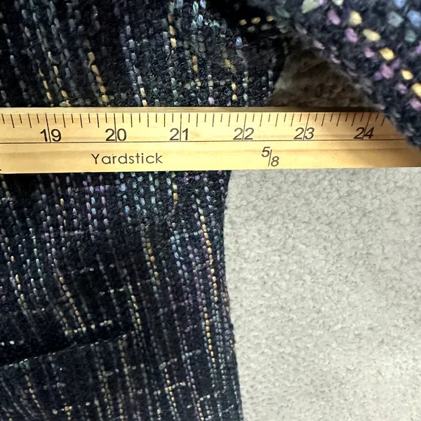 Sag Harbor Blue Tweed Blazer Womens 18 Vintage Old‎ Money Quiet Luxury Career - Image 5