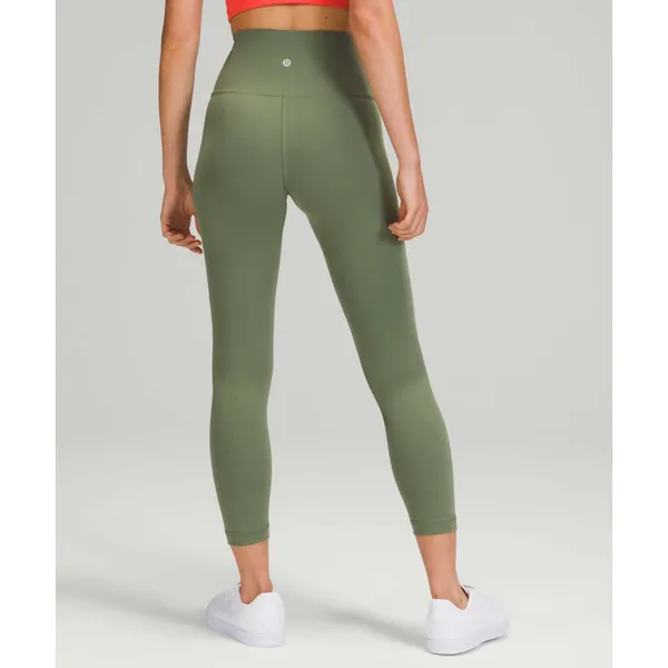 Lululemon Wunder Train High-Rise Tight 25" Green Twill Size 16 NWT Authentic - Image 2