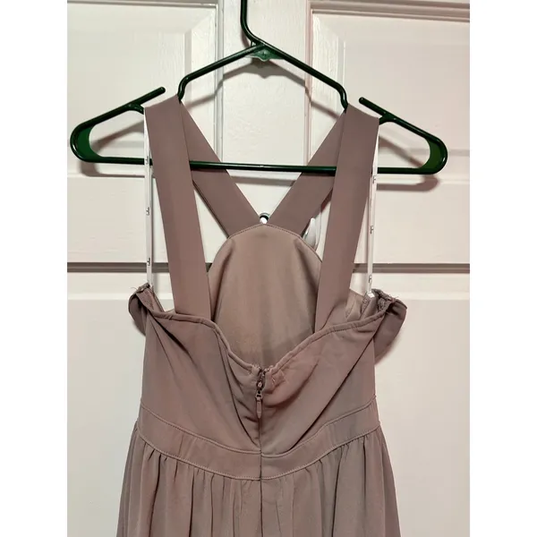 Lulus Air of Romance Taupe Maxi Dress Size Large - Image 7