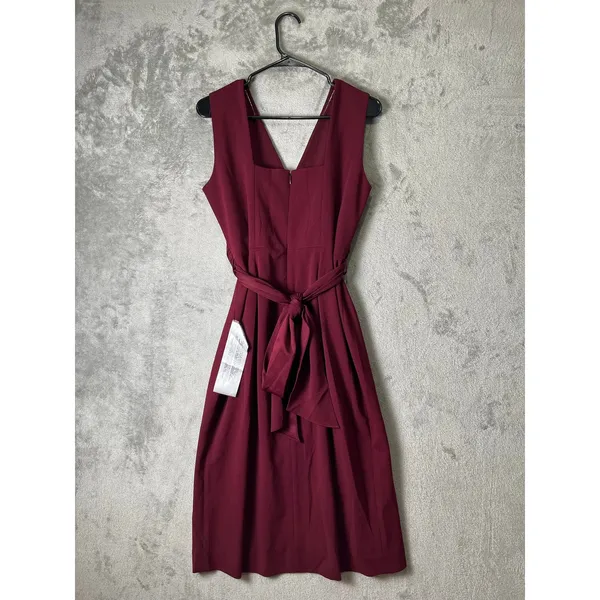 Dress the Population Alessia Sheath Cocktail Dress Plum Slit Large Elegant New - Image 4