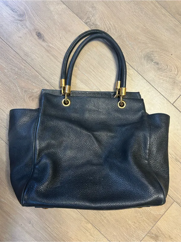 Marc by Marc Jacobs Too Hot To Handle Bentley Tote Black Pebbled Leather - Image 6