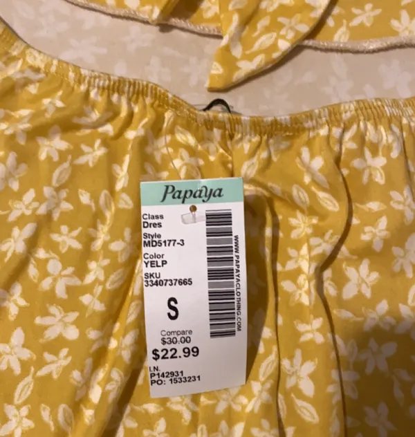 Yellow White Floral Sundress - Image 8