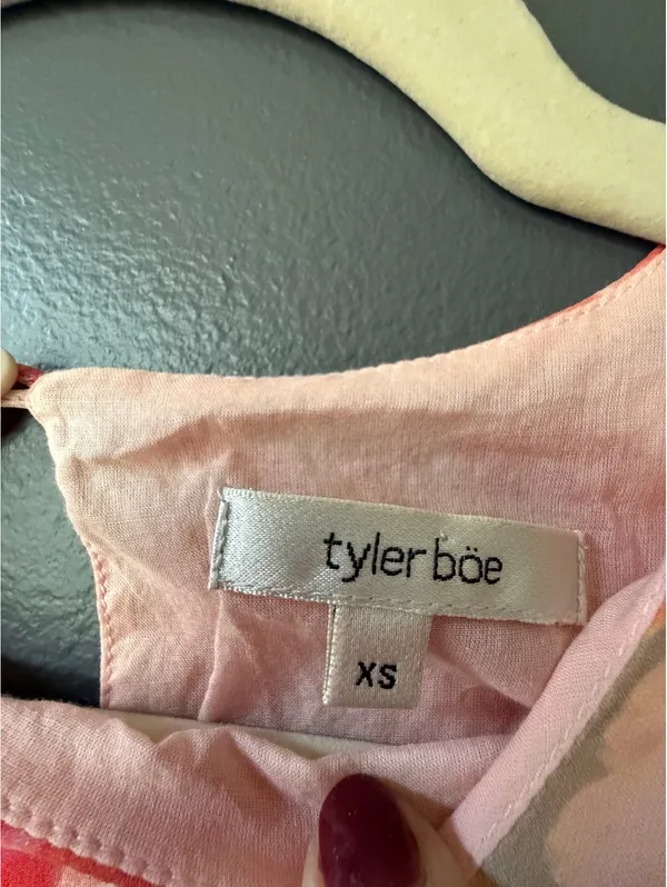 Tyler Böe Silk Floral Print Dress XS - Image 3