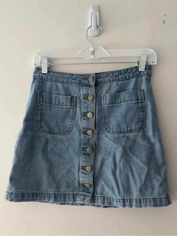 Brandy Melville Denim Button‎ Jean Skirt - Image 2