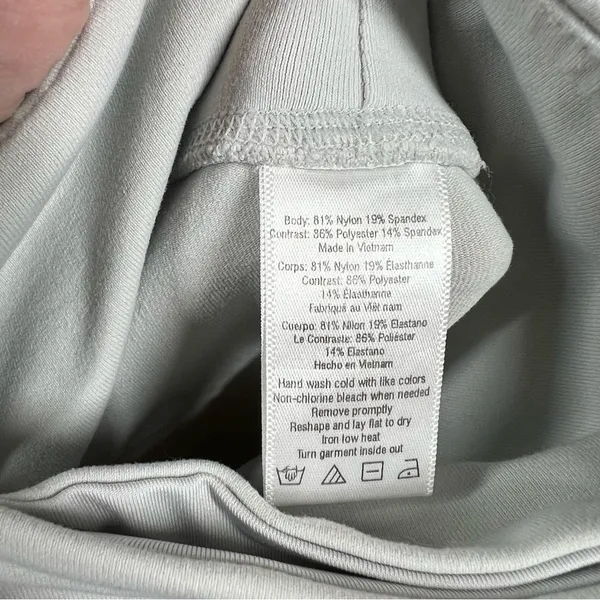 Alo Yoga Light Grey‎ Mid Rise Moto Leggings - Image 7