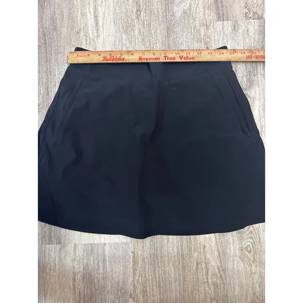 Athleta Ace Skort Black Athletic Golf Tennis Skirt with Pockets Size 8 - Image 7