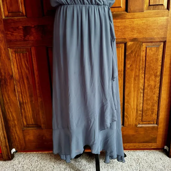Show Me Your Mumu Dress Women’s Size XL Blue Chiffon Ruffle Bridesmaid Prom - Image 3