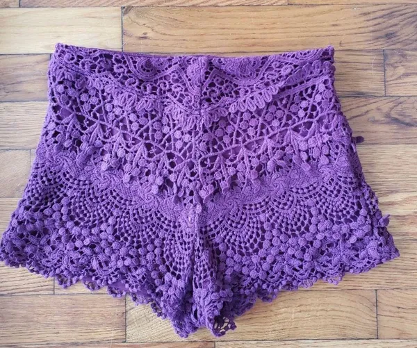 Urban Outfitters Purple lace shorts - Image 2