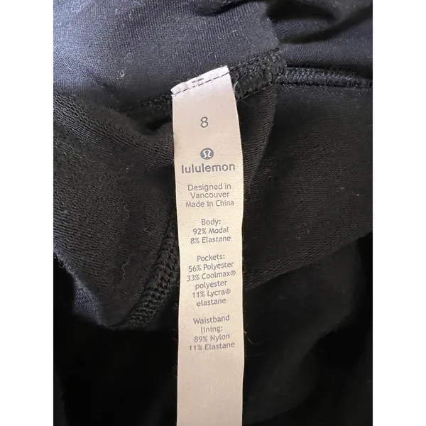 Lululemon‎ Take It Easy Pant 33" Black Women's Size 8 - Image 9