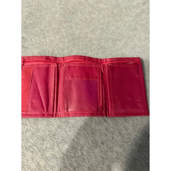 Hannah Montana Disney Pink Trifold Wallet Y2K Miley Cyrus Nylon ID Window Zip - Image 2