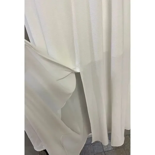 Vici High Neck Ivory Long Maxi with Front Slit- Medium - Image 7