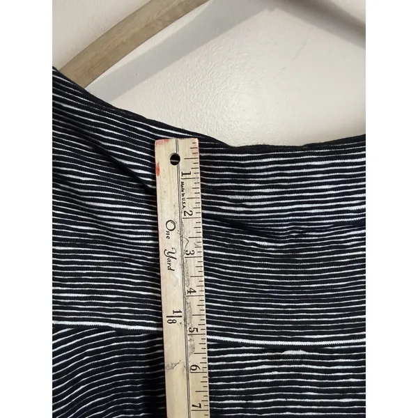 Anthropologie Dolan Striped Cowl Neck Top Black White Long Sleeve Pullover M - Image 9