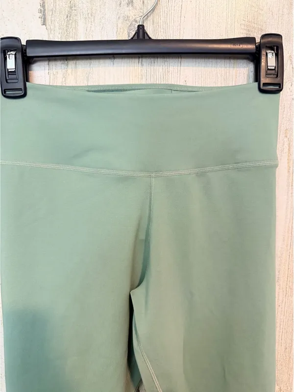 Nike Women's Small Leggings Sage Green High Waist 76% Polyester Workout Gym - Image 4