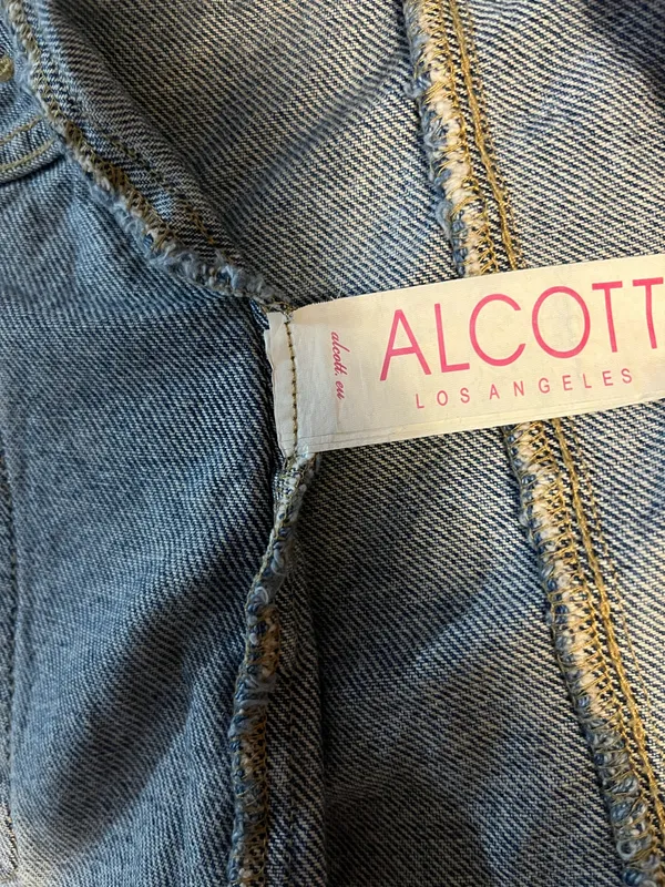 Vintage Alcott denim mini skirt- button down - Image 5