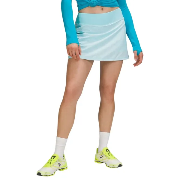 Lululemon Pace Rival Mid-Rise Skirt Tall Heather Lux Multi Icing Blue - Image 3