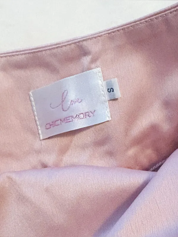 Japanese Kawaii Y2K Cottagecore Silky Dusty Pink Layered Ruffle Mini Skirt Skort - Image 8