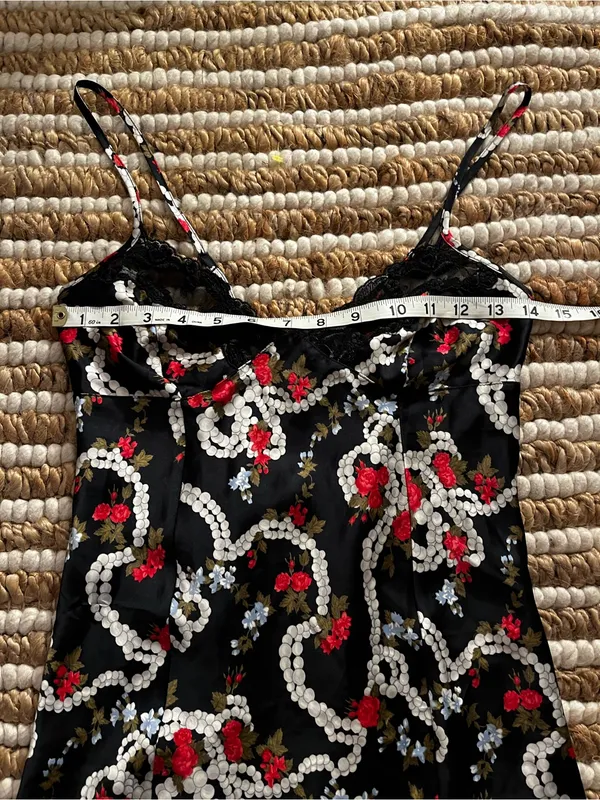 Vintage Victoria’s Secret Floral Satin Slip Dress Nightie - Image 4