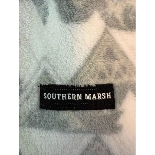 Southern Marsh Sherpa Pullover Mountain Print Fleece Medium - Image 5