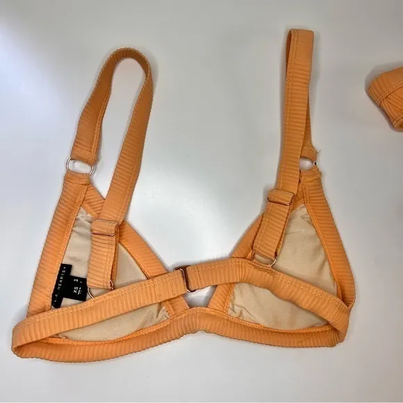 LA HEARTS‎ Peach 2 Piece High Waisted Bottoms Size XS - Image 5