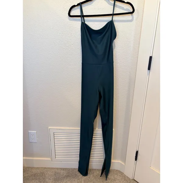 Alo Yoga Airlift Disco Daze Onesie Jumpsuit Forest Green XS - Image 7