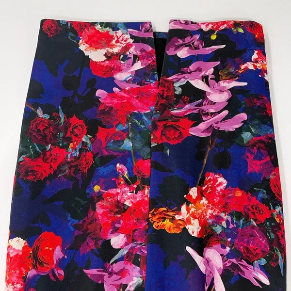 Betsey Johnson Floral Sheath Dress Sz 2 Dark Romantic Preppy Corpcore Garden - Image 7