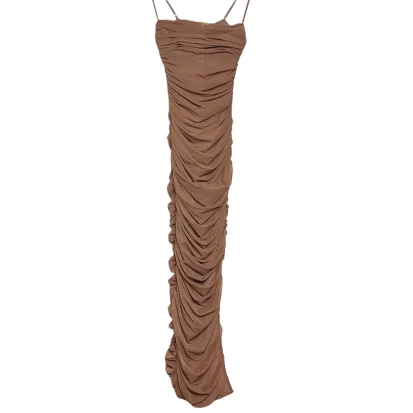 House of Cb Fornarina Ruched Mesh Maxi Dress - Image 5