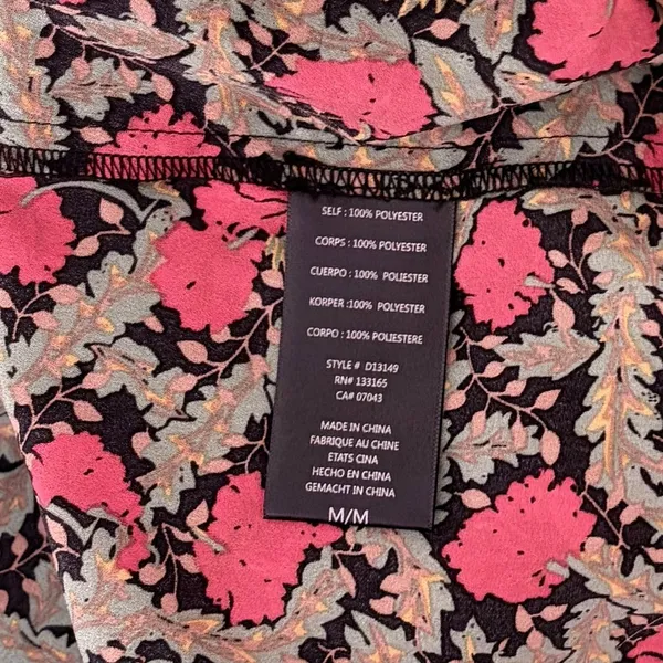 Anthropologie ERI + ALI Iona Floral Soft Swing Blouse Tiered Top Shirt Medium - Image 11