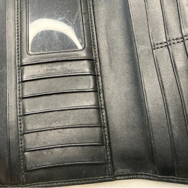 COACH Black Signature Canvas Wallet - Image 5