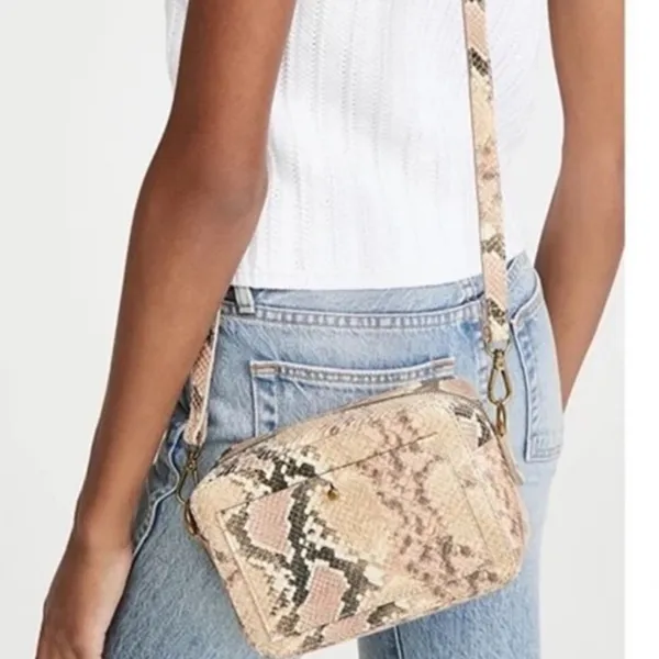 Madewell Transport Snakeskin Camera Bag Crossbody Purse - Image 2
