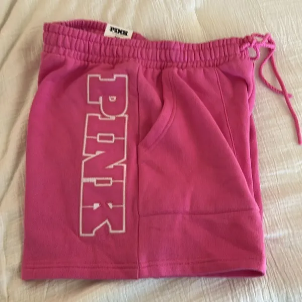 Victoria's Secret PINK Ivy Fleece Classic Shorts, Color Pink, Size Small, NWT - Image 3