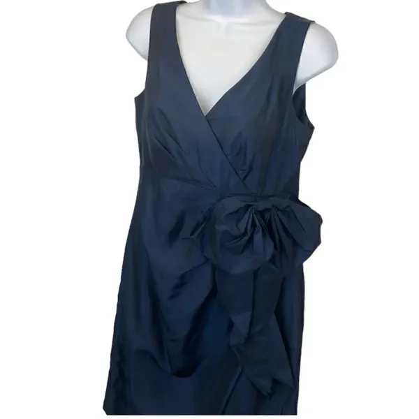 Tahari Arthur S. Levine Cocktail Formal Dress Navy size 4 - Image 3