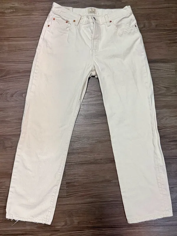 Levi’s Premium 501 ’90s Jeans 29 Ecru White Loose Straight $110 - Image 2