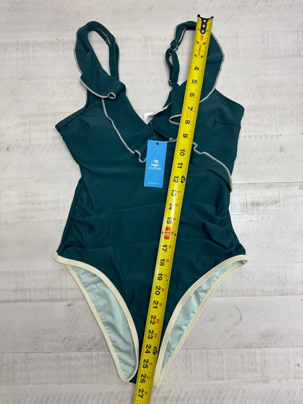 Cupshe Eucalyptus Ruffled V-Neck One-Piece - Image 2